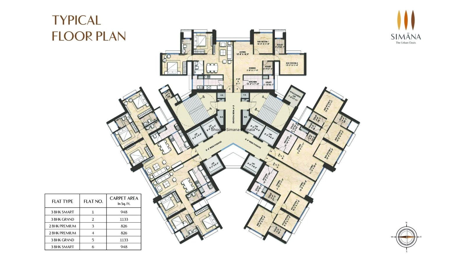 Bhoomi-Simana-Purnata-Typical-Floor-Plan